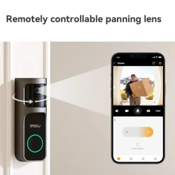 Imou Smart Dørklokke|Smart Dørklokke|Doorbell 2S 2K Trådløs videodørklokke med ringeklokke