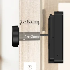Imou Smart Dørklokke|Smart Dørklokke|VD1 smart dørkikkert med kamera Svart