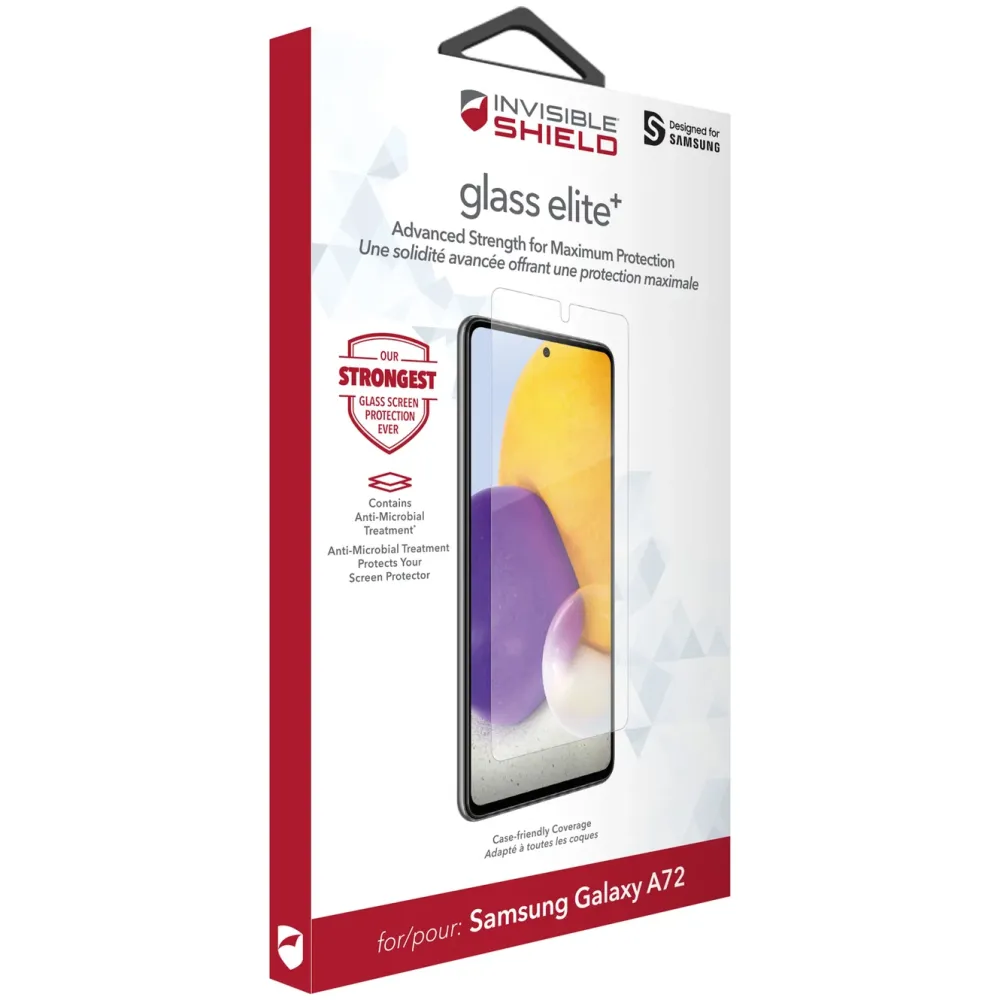 Invisible Shield Skjermbeskytter|Glass Elite + Skjermbeskytter for Galaxy A72