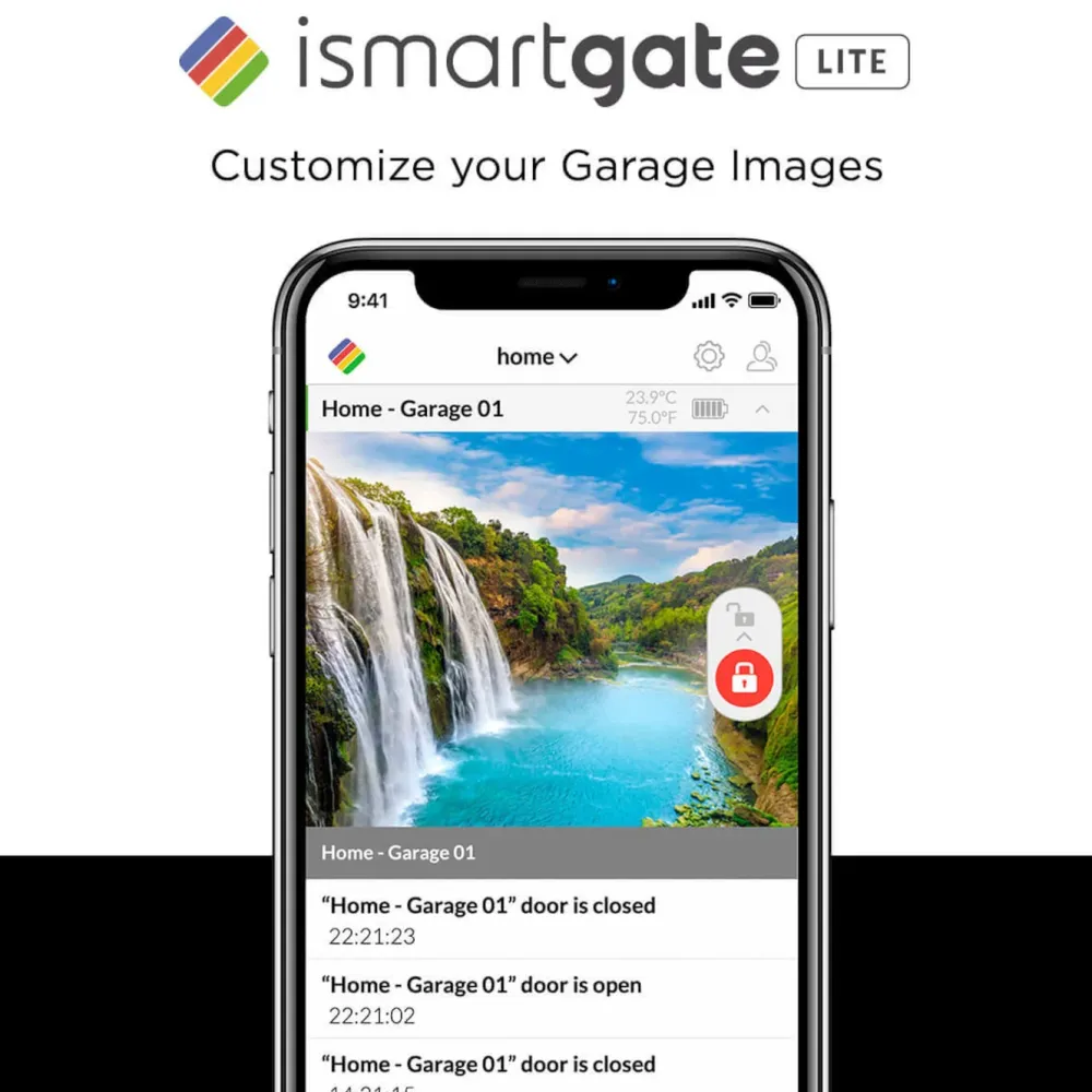 Ismartgate Låser|Smarte Lås|Lite Garasjeportåpner for én port
