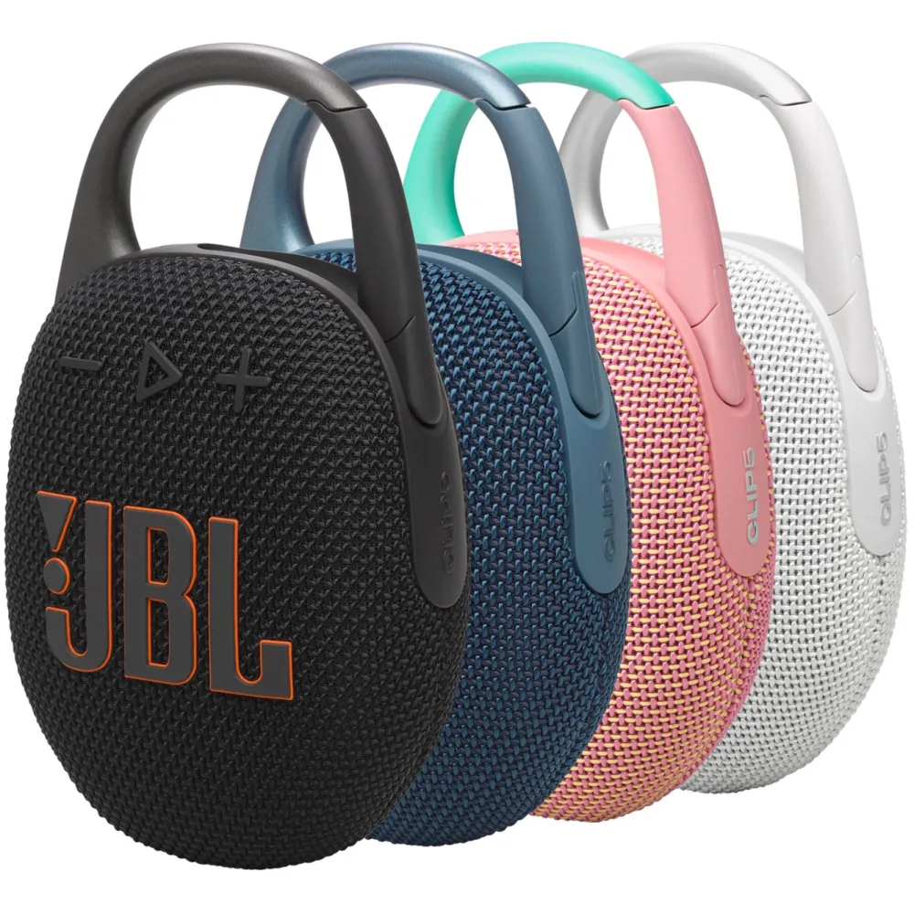 JBL Høyttaler|Stemmeassistenter|Clip 5 Portabel Bluetooth-høyttaler