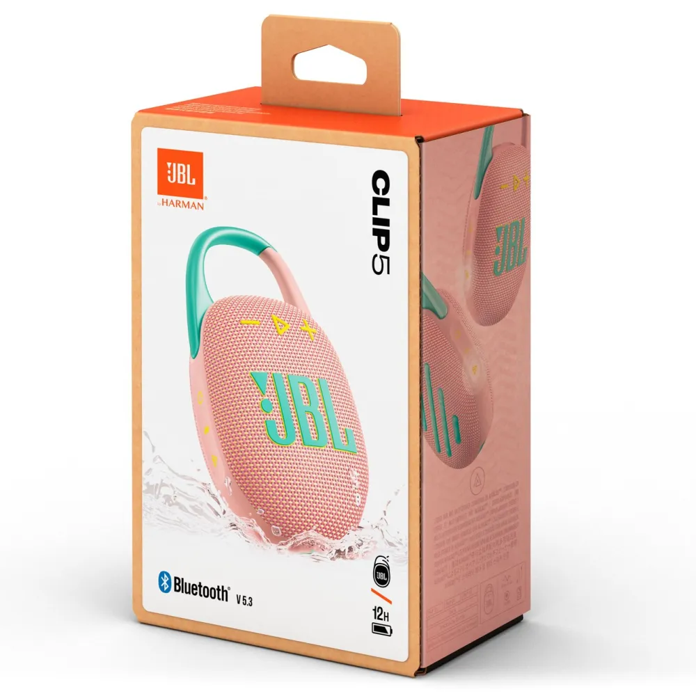 JBL Høyttaler|Stemmeassistenter|Clip 5 Portabel Bluetooth-høyttaler