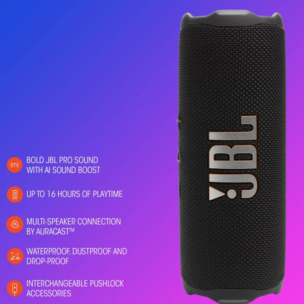 JBL Høyttaler|Stemmeassistenter|Flip 7 Portabel trådløs høyttaler