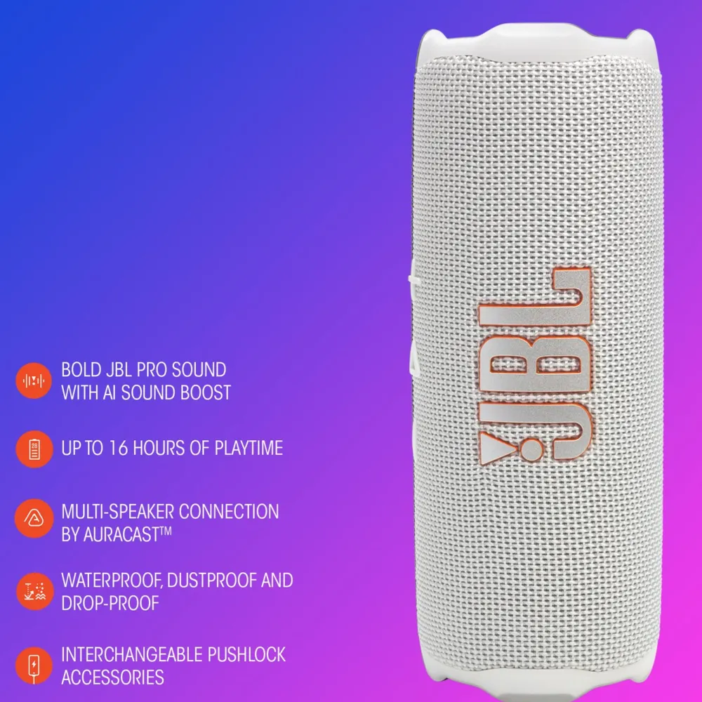JBL Høyttaler|Stemmeassistenter|Flip 7 Portabel trådløs høyttaler