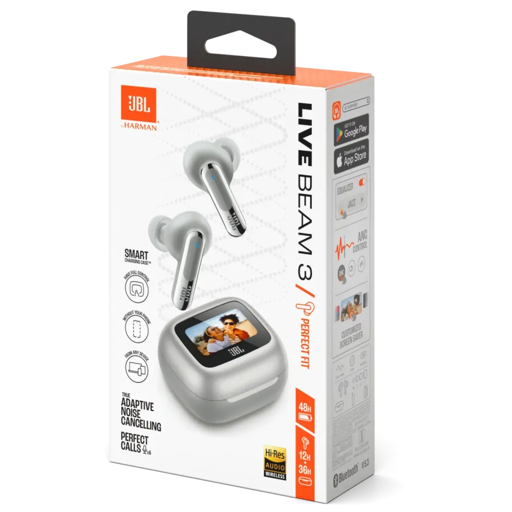 JBL Iphone-Tilbehør|Hodetelefoner Og Hodesett|Live Beam 3 Trådløse hodetelefoner