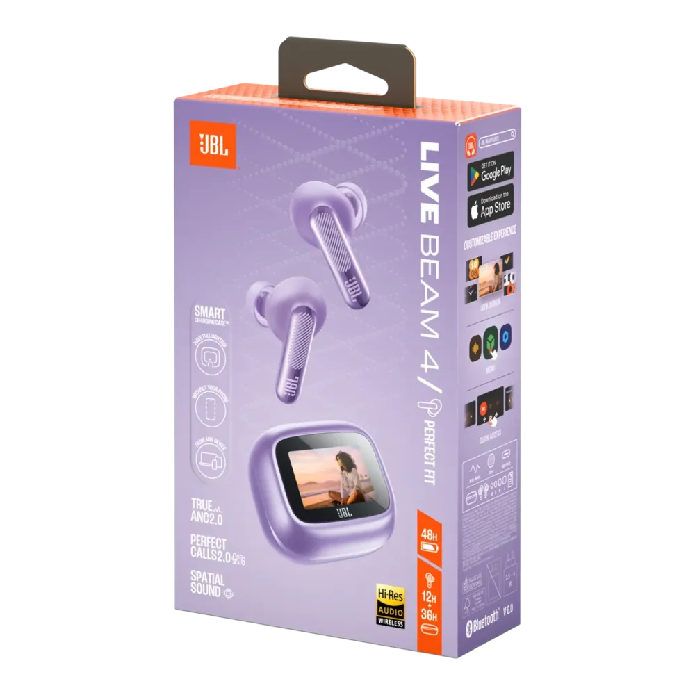 JBL Hodetelefoner Og Hodesett|Live Beam 4 trådløse in-ear-hodetelefoner