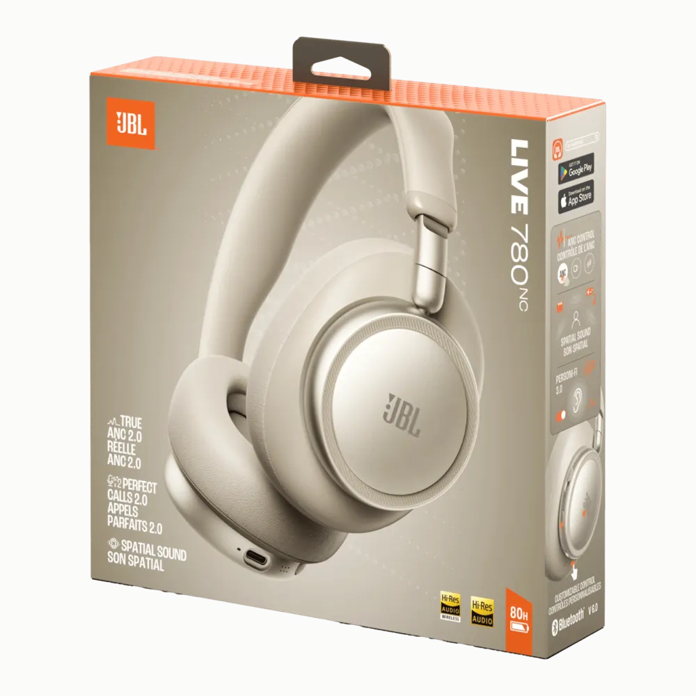 JBL Dataheadset|Hodetelefoner Og Hodesett|Live 780NC over-ear-hodetelefoner med støyreduksjon