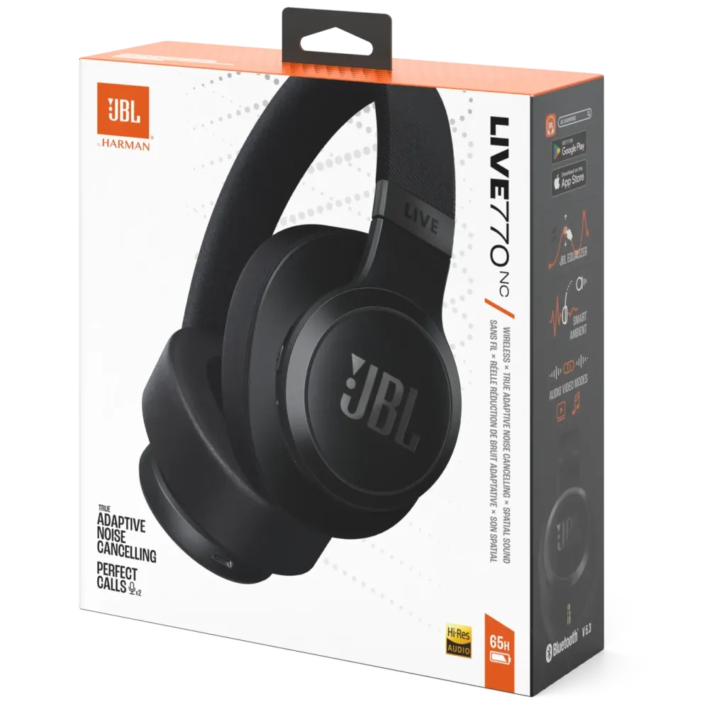 JBL Hodetelefoner Og Hodesett|Live 770NC Trådløse hodetelefoner
