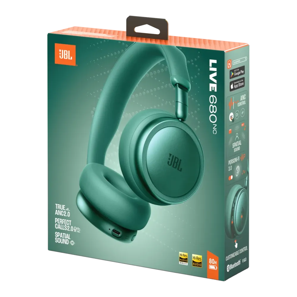 JBL Hodetelefoner Og Hodesett|Live 680NC trådløse on-ear-hodetelefoner