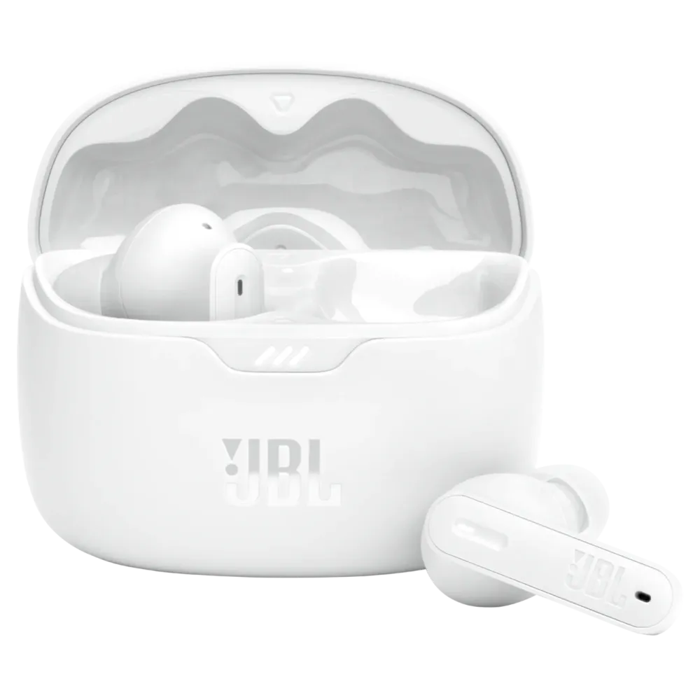 JBL Iphone-Tilbehør|Hodetelefoner Og Hodesett|Tune Beam Trådløse hodetelefoner med aktiv støydemping Hvit
