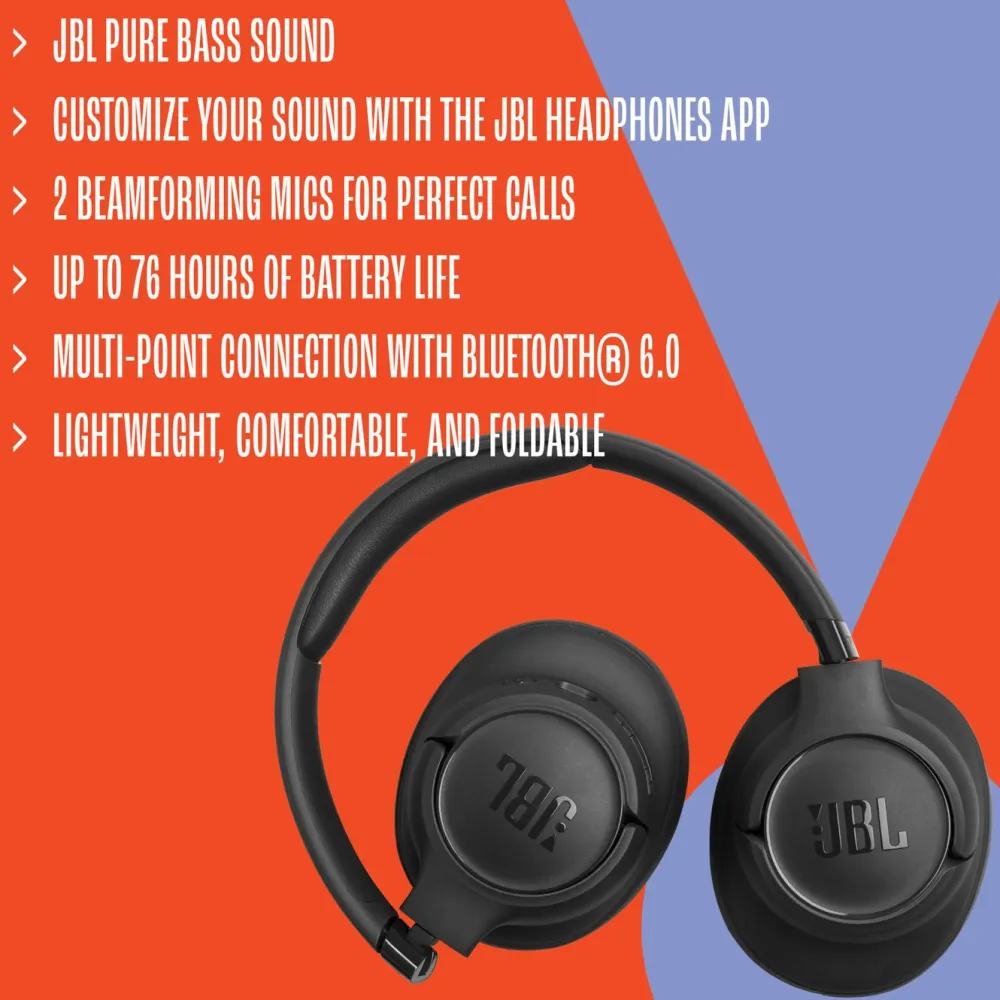 JBL Iphone-Tilbehør|Dataheadset|Tune 730BT trådløse hodetelefoner