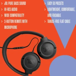JBL Hodetelefoner Og Hodesett|Tune 530C USB-C on-ear-hodetelefoner Svart