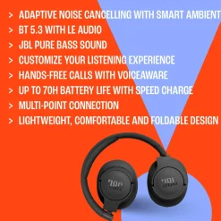 JBL Iphone-Tilbehør|Dataheadset|Tune 770NC Trådløse hodetelefoner