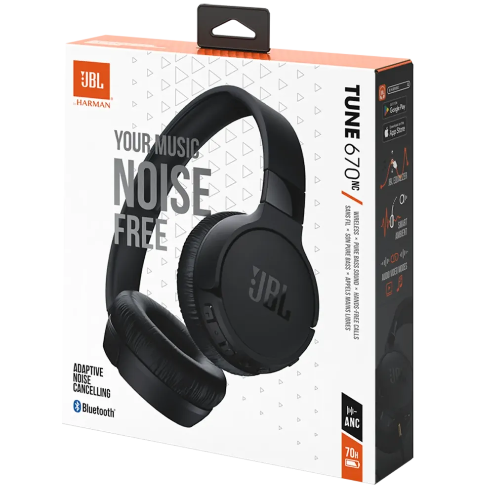 JBL Iphone-Tilbehør|Hodetelefoner Og Hodesett|Tune 670 NC Trådløse hodetelefoner