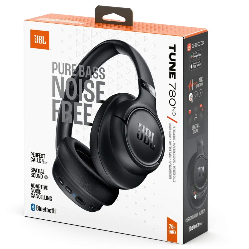 JBL Hodetelefoner Og Hodesett|Tune 780NC trådløse over-ear-hodetelefoner