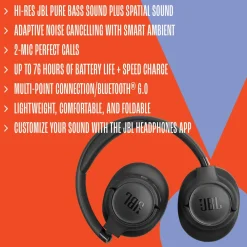JBL Hodetelefoner Og Hodesett|Tune 780NC trådløse over-ear-hodetelefoner
