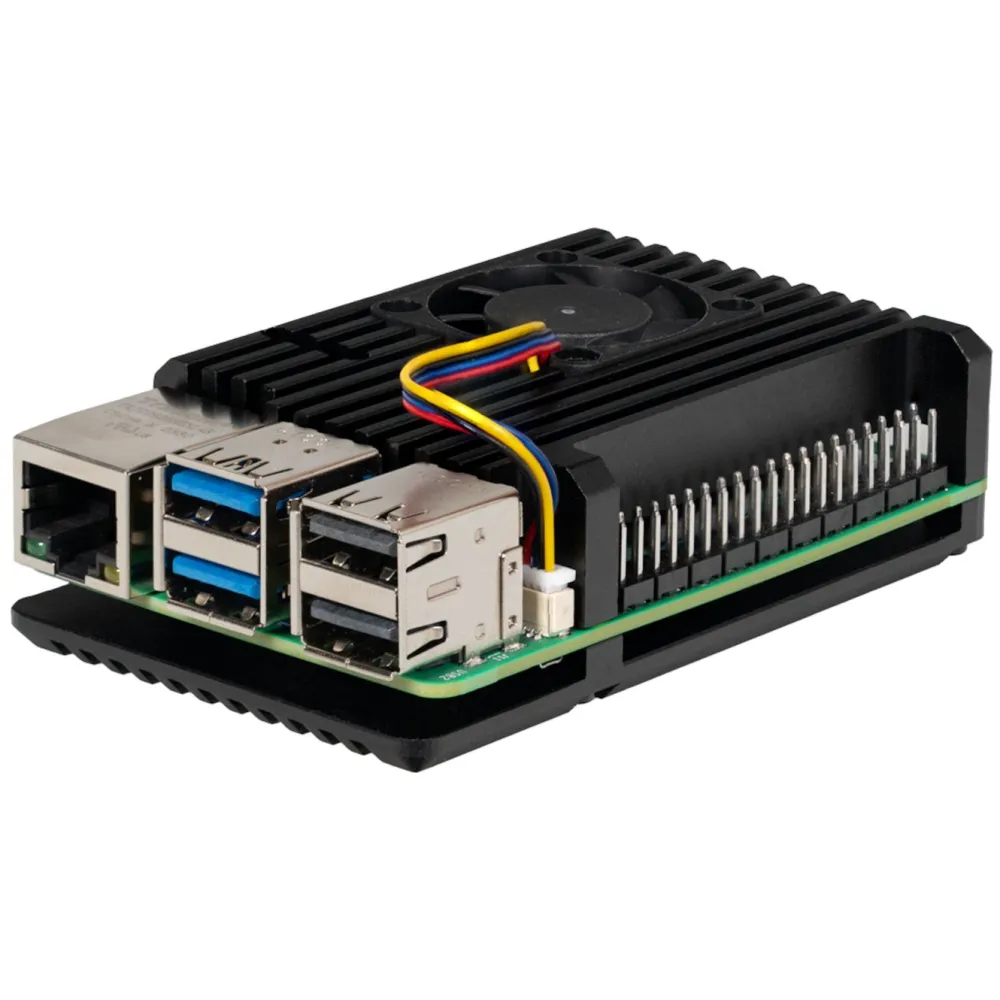Joy-it Datamus|Tilbehør Til Bærbar Pc|Robust aluminiumskabinett for Raspberry Pi 5