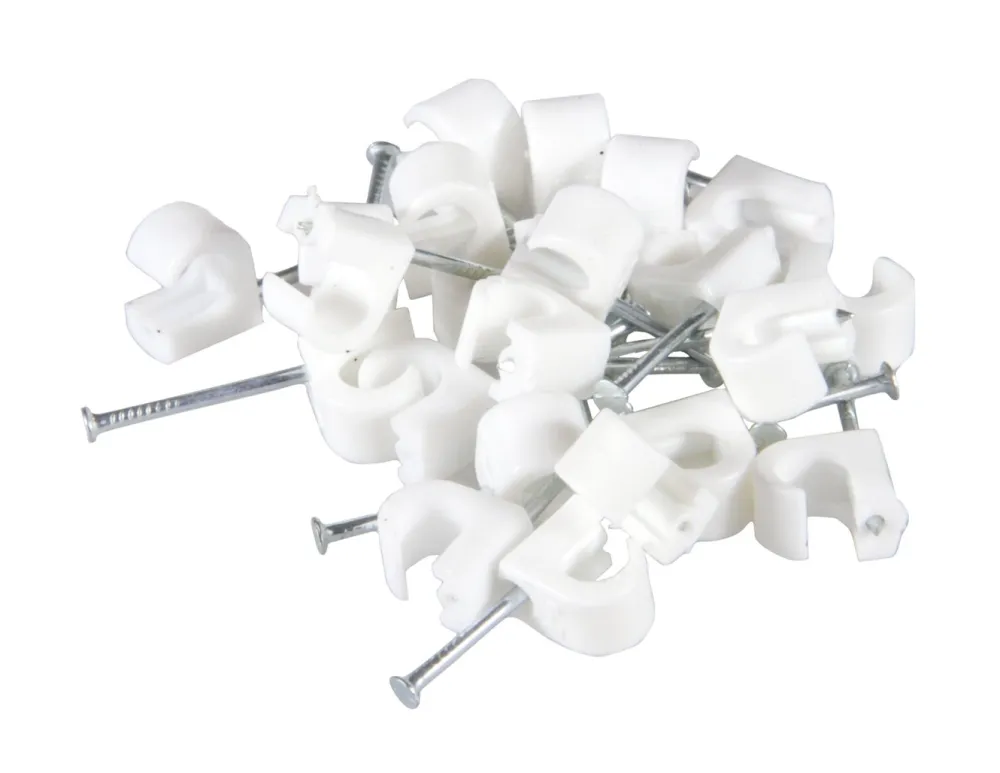 Kjell Biltilbehør|Kabelhåndtering|Kabelklemmer for rund kabel 5–7 mm 20-pk.