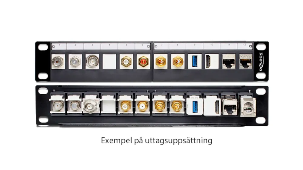 Kjell Tilbehør Og Installasjon|Kabler For Nettverk|Keystone 10" patchpanel