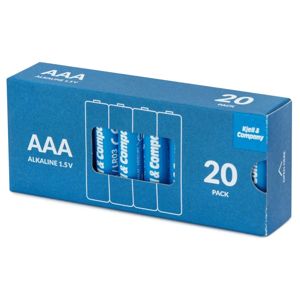 Kjell & Company Biltilbehør|Batterier|AAA-batterier (LR03) 20-pk.