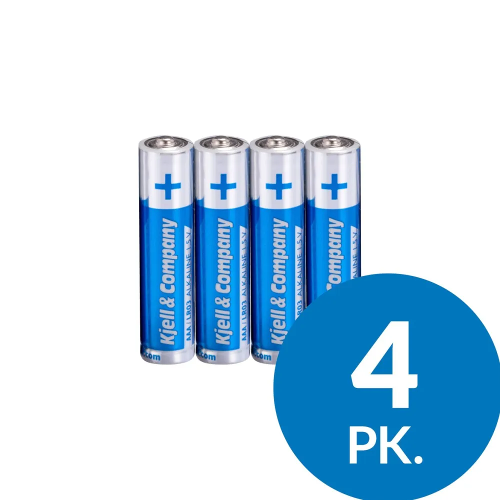 Kjell & Company Batterier|Batterier|AAA-batterier (LR03) 4-pakk