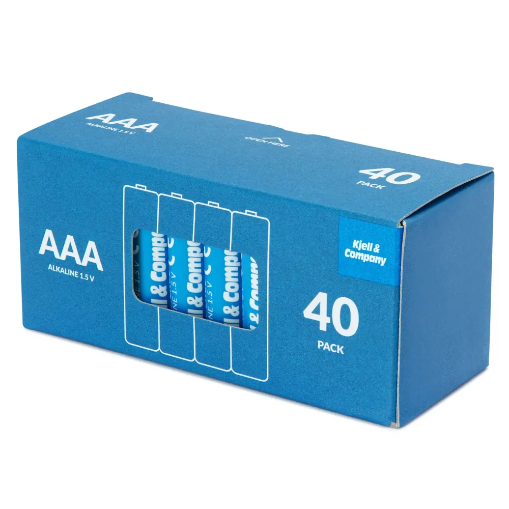 Kjell & Company Batterier|Batterier|AAA-batterier (LR03) 40-pk.