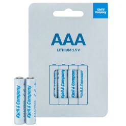 Kjell & Company Batterier|Batterier|AAA-litiumbatterier, 4-pk.