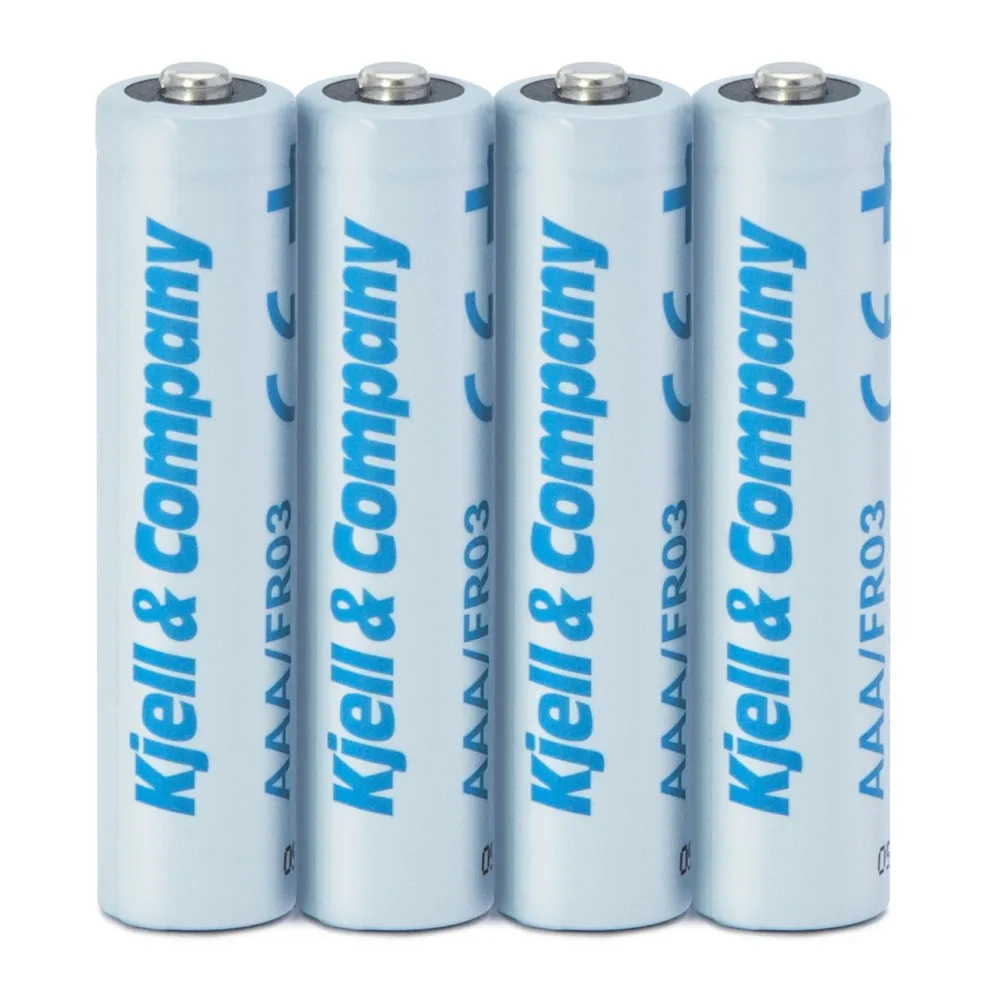 Kjell & Company Batterier|Batterier|AAA-litiumbatterier, 4-pk.