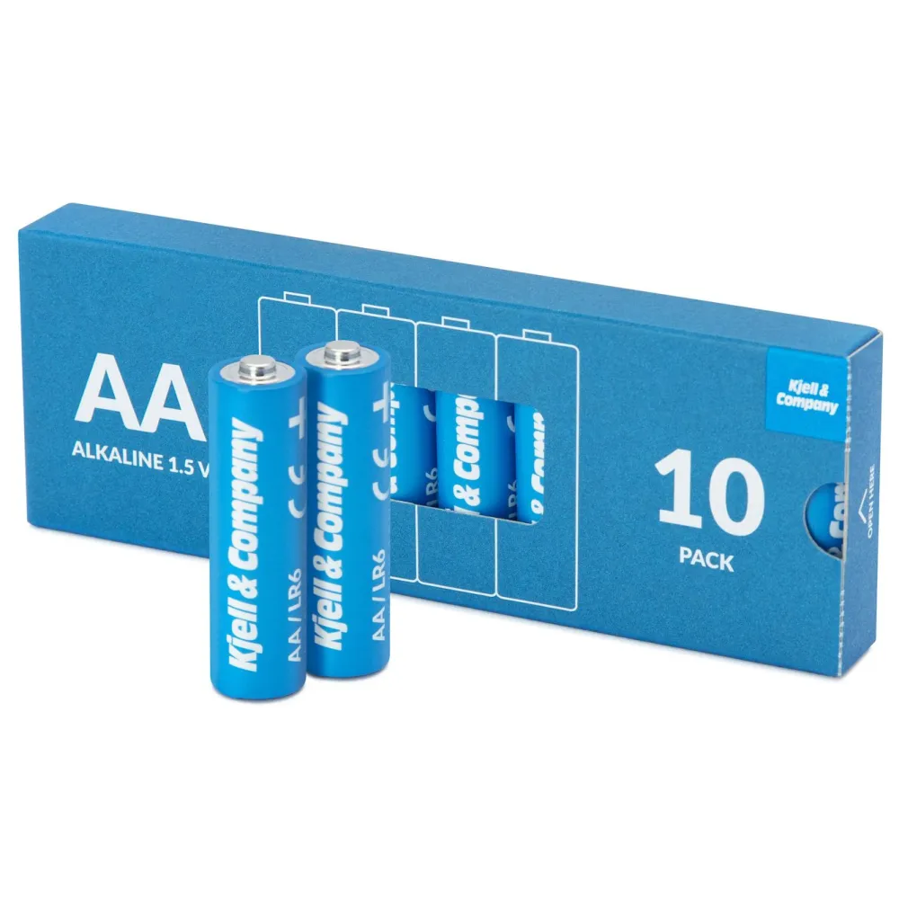 Kjell & Company Batterier|Batterier|AA-batterier (LR6) 10-pk.
