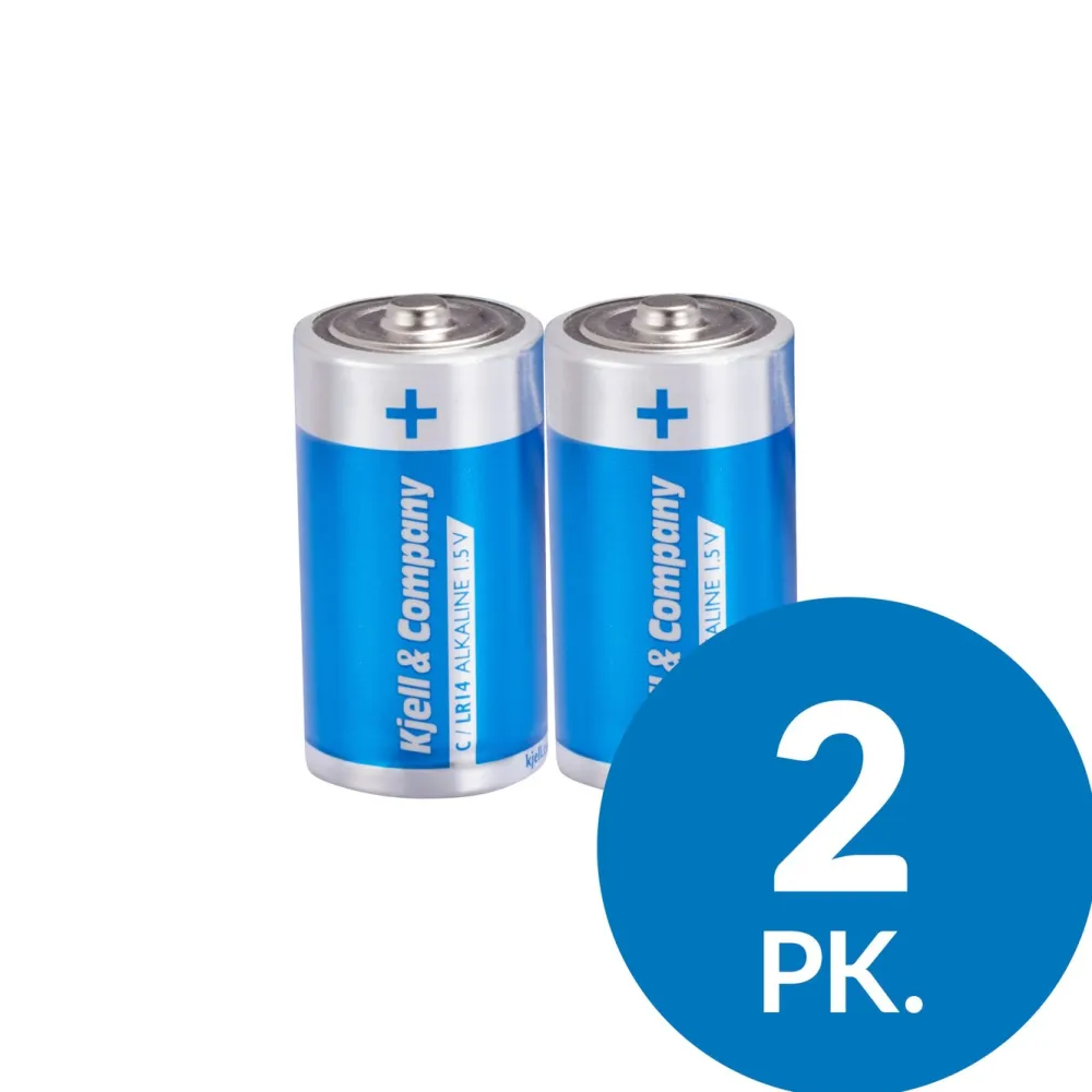 Kjell & Company Batterier|Batterier|C-batterier (LR14) 2-pk.