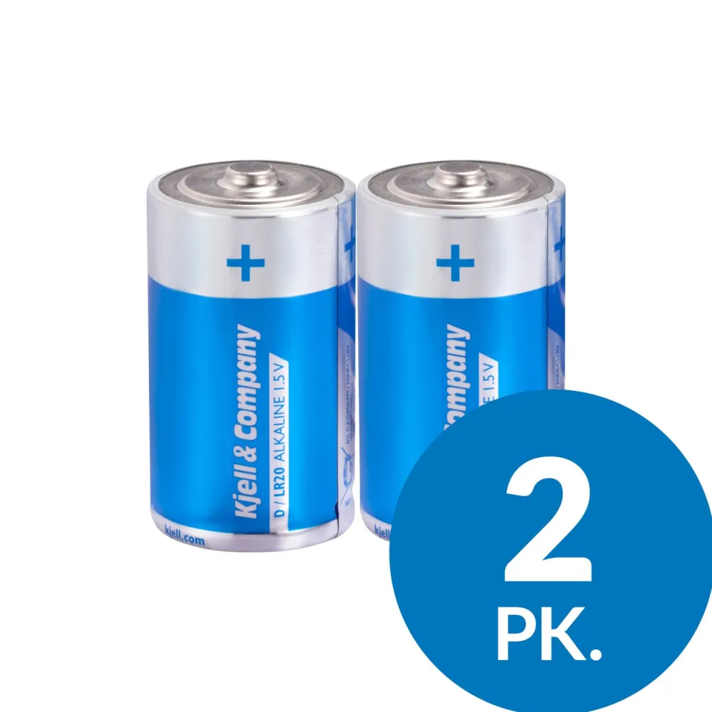 Kjell & Company Batterier|Batterier|D-batterier (LR20) 2-pakk