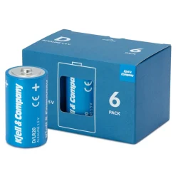 Kjell & Company Batterier|Batterier|D-batterier (LR20) 6-pk.