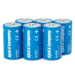 Kjell & Company Batterier|Batterier|D-batterier (LR20) 6-pk.
