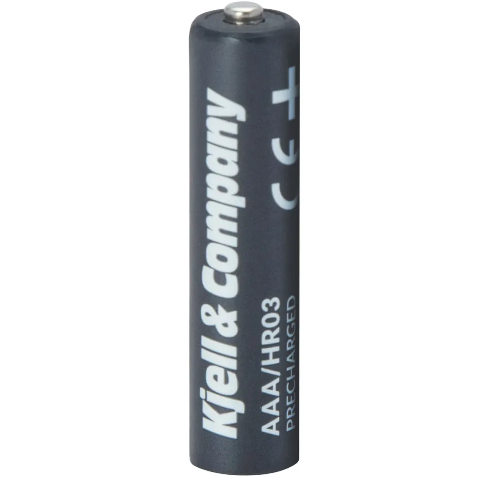 Kjell & Company Batterier|Batterier|Oppladbare AAA-batterier 950 mAh 4-pk.