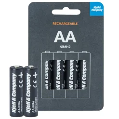 Kjell & Company Batterier|Batterier|Oppladbare AA-batterier 2600 mAh 4-pk.