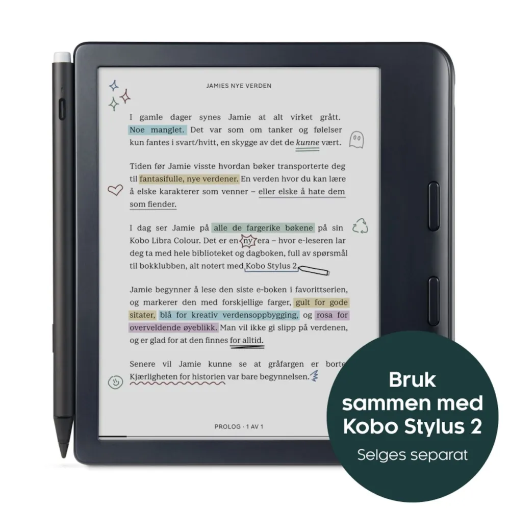 Kobo Lese & Nettbrett|Libra Colour Lesebrett 7"