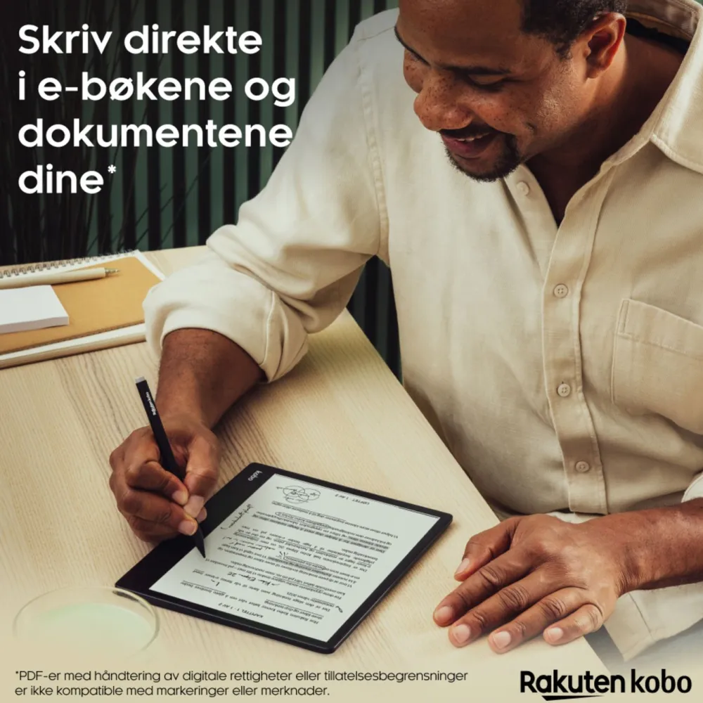 Kobo Lese & Nettbrett|Notebook Elipsa 2E med Stylus 2