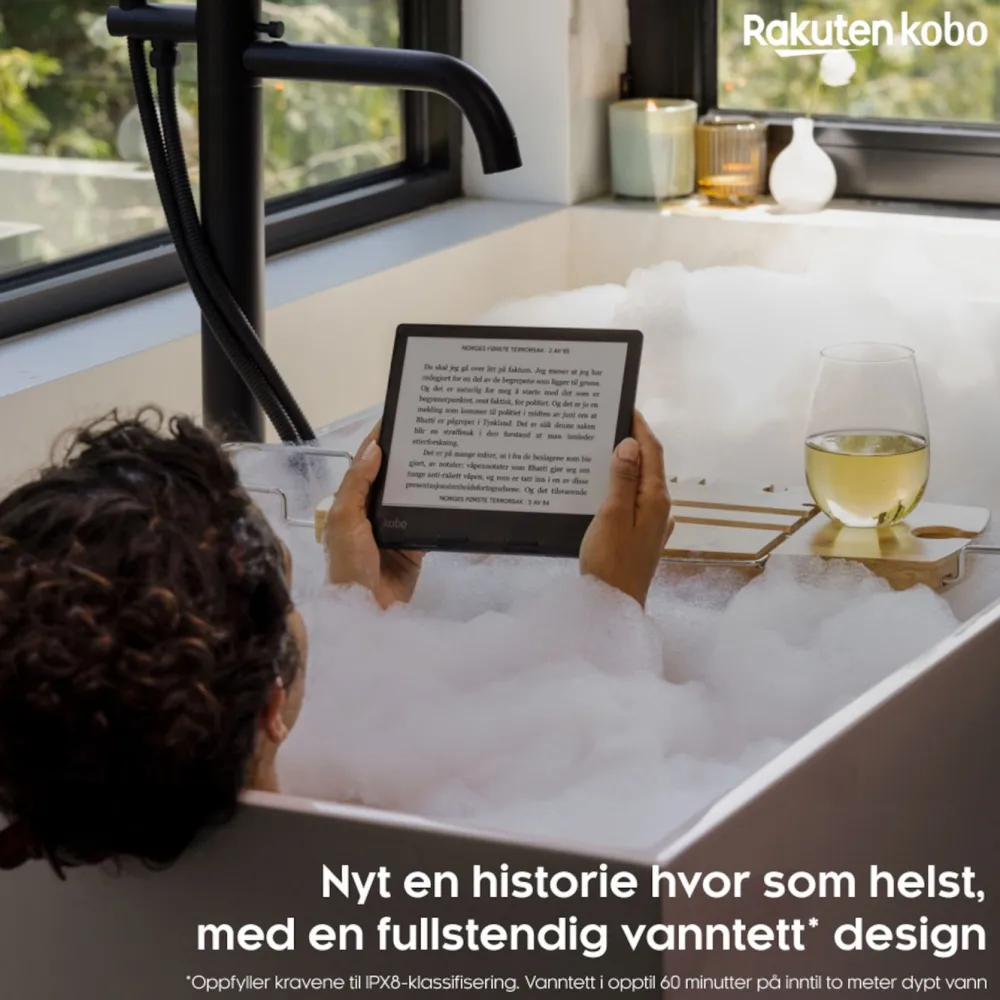 Kobo Lese & Nettbrett|Sage Vanntett lesebrett 8” med wifi