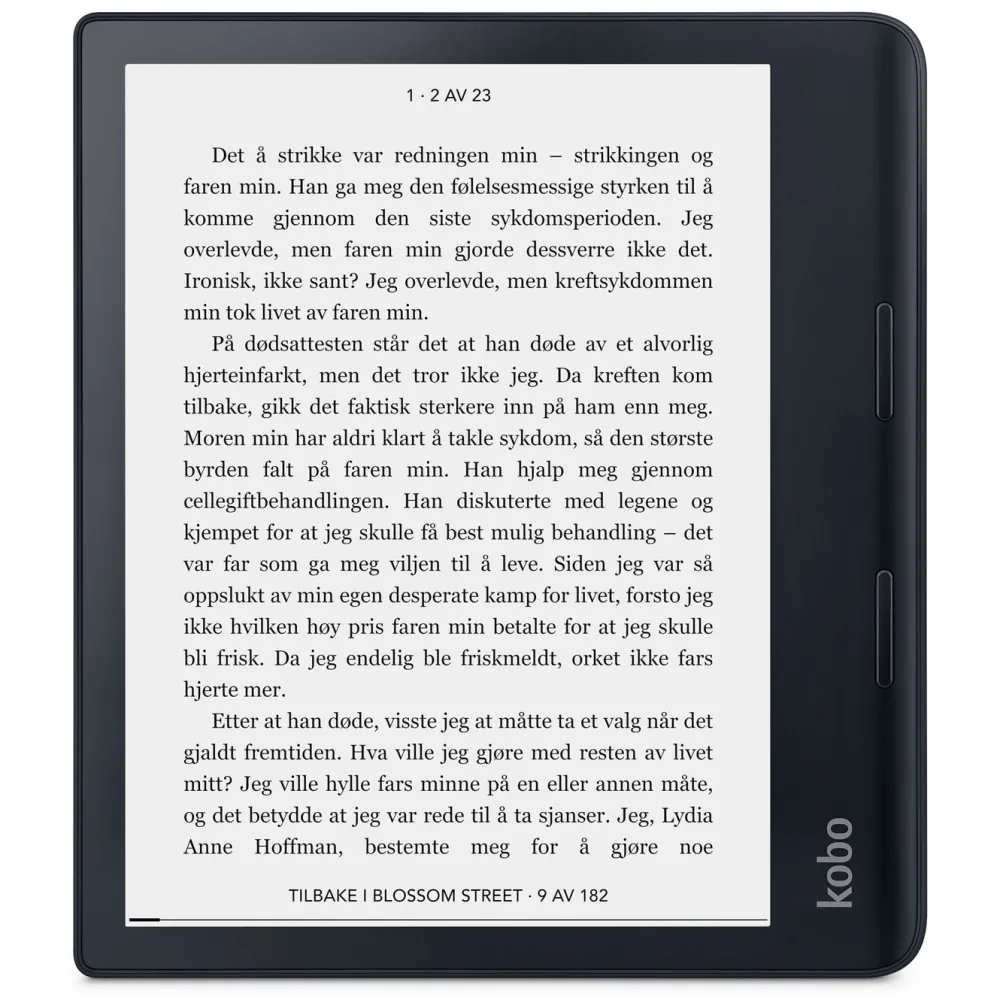 Kobo Lese & Nettbrett|Sage Vanntett lesebrett 8” med wifi