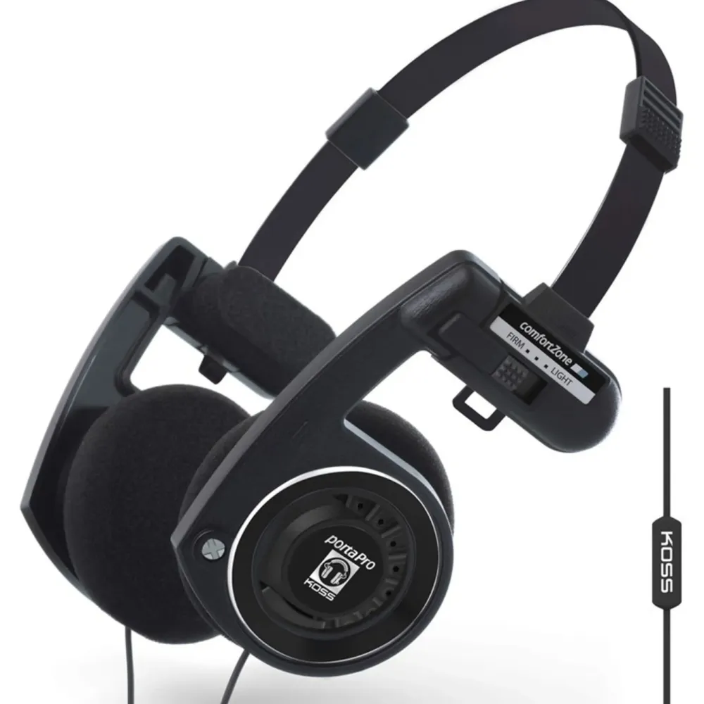 Koss Iphone-Tilbehør|Dataheadset|Porta Pro 3.0 On-ear-headset Svart