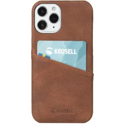 Krusell Iphone-Tilbehør|Lommebokdeksel for iPhone 12 Pro Max Cognac