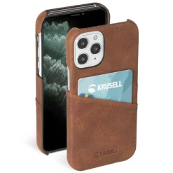 Krusell Iphone-Tilbehør|Lommebokdeksel for iPhone 12 Pro Max Cognac