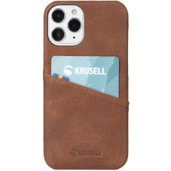 Krusell Iphone-Tilbehør|Lommebokdeksel for iPhone 12 Pro Max Cognac