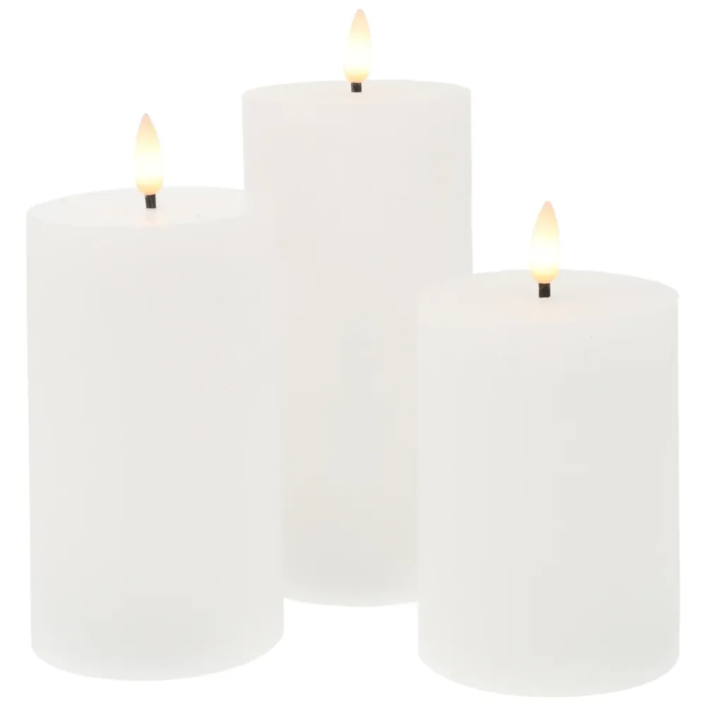 Kjell Julelys|Stemningsbelysning|Kubbelys LED 3-pk.