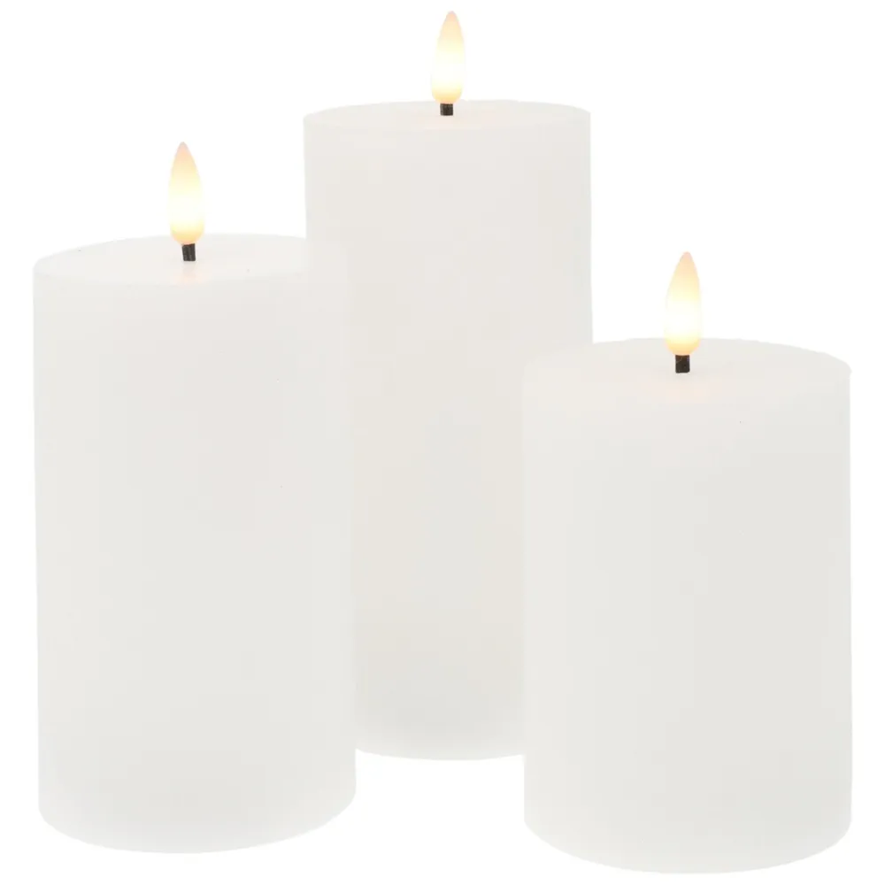 Kjell Julelys|Stemningsbelysning|Kubbelys LED 3-pk.