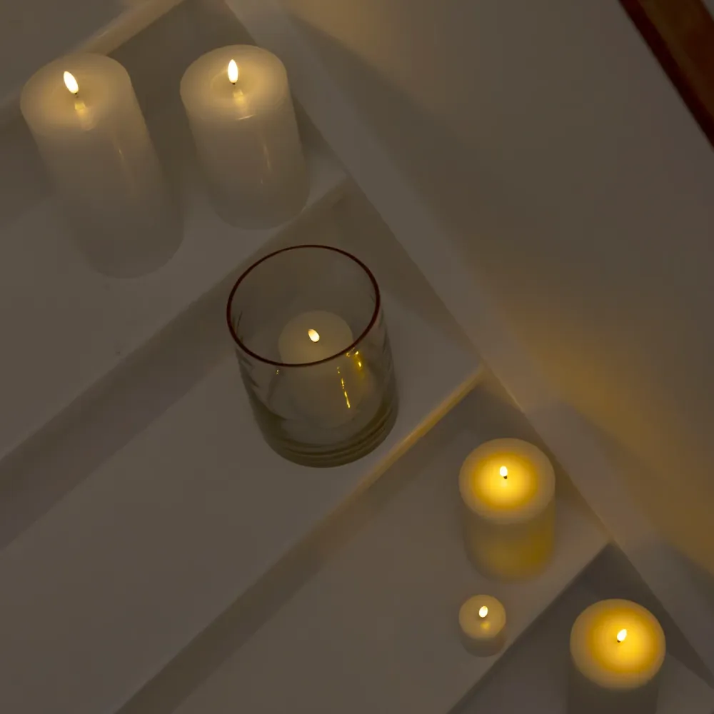 Kjell Julelys|Stemningsbelysning|Kubbelys LED 3-pk.
