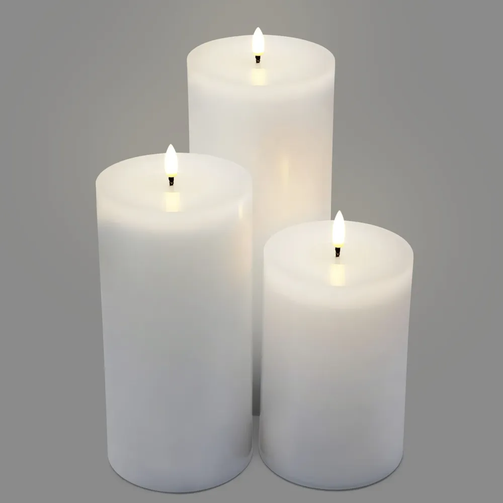 Kjell Julelys|Stemningsbelysning|Kubbelys LED 3-pk.