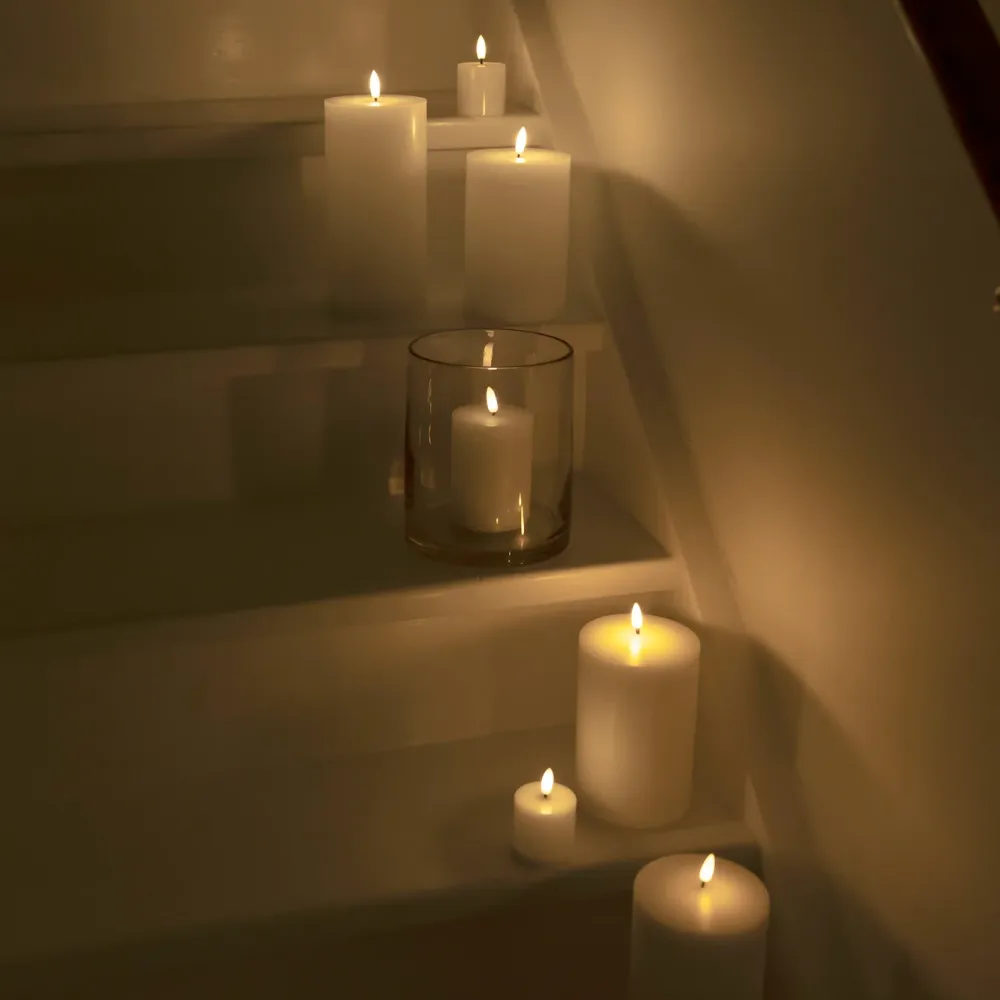 Kjell Julelys|Stemningsbelysning|Kubbelys LED utendørs 2-pk.