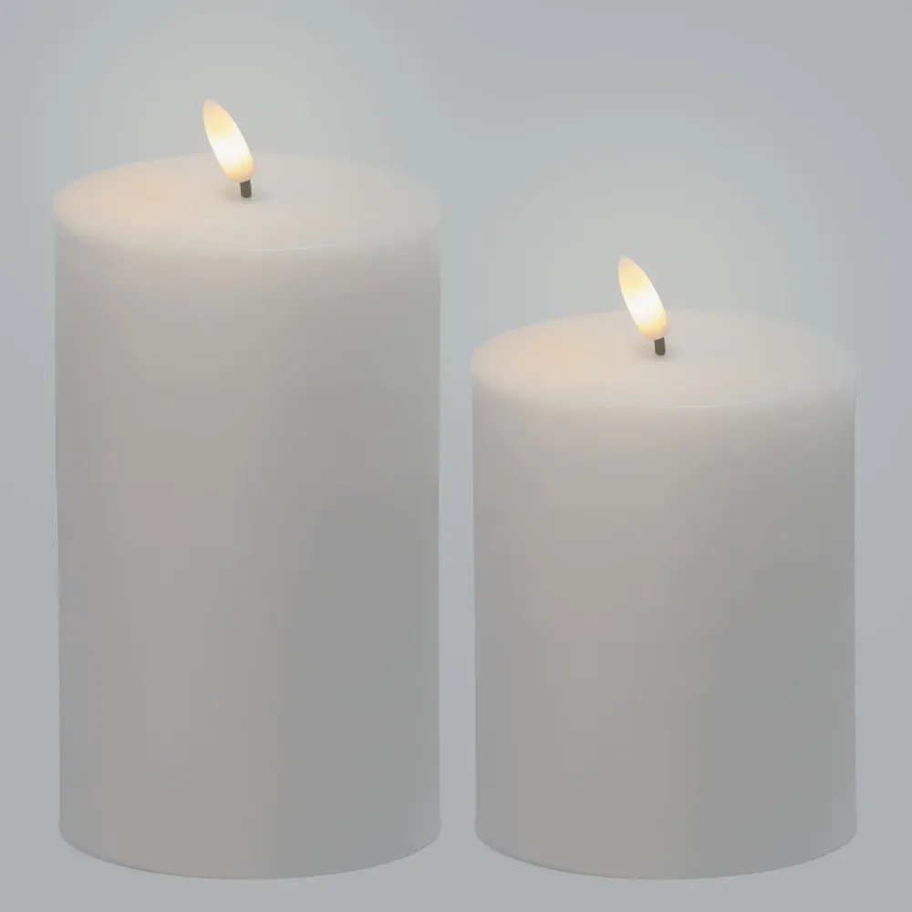 Kjell Julelys|Stemningsbelysning|Kubbelys LED utendørs 2-pk.