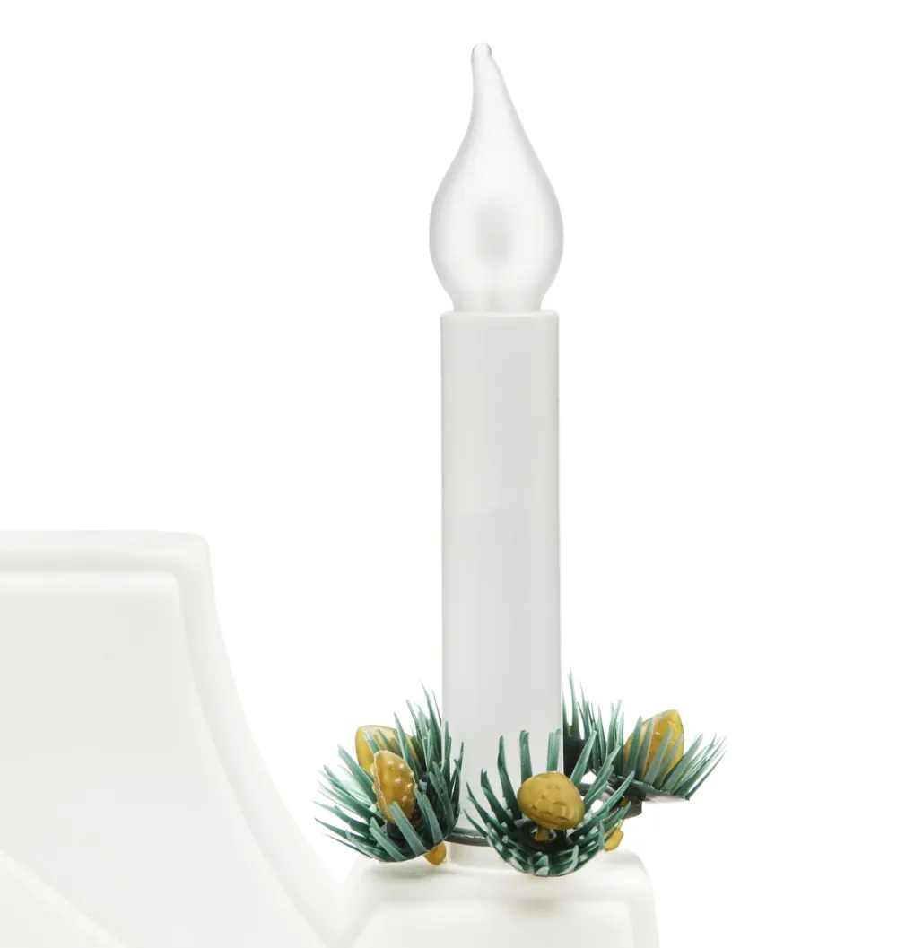 Ledsavers Julelys|Lyskilder|Frostet reservepære til adventsstaker LED 7-pk.